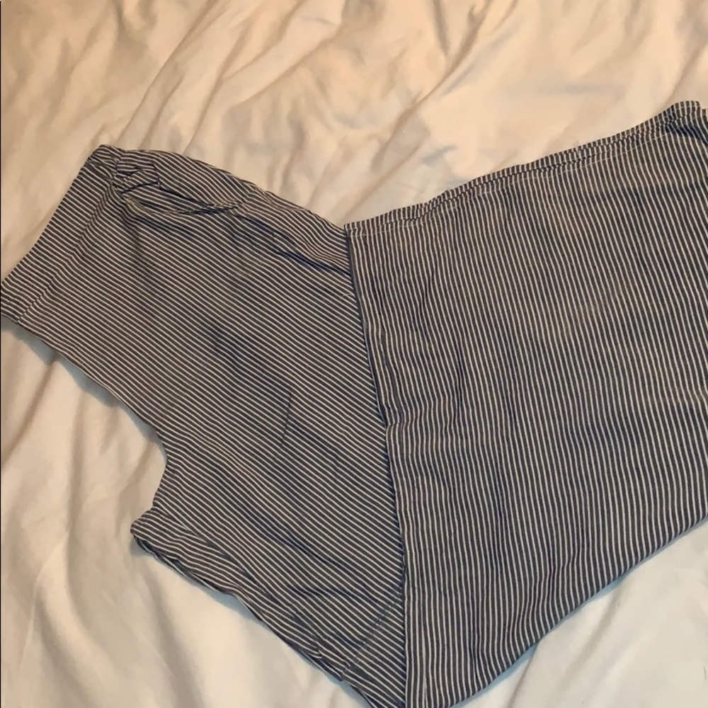Wide Leg Striped Pants | S